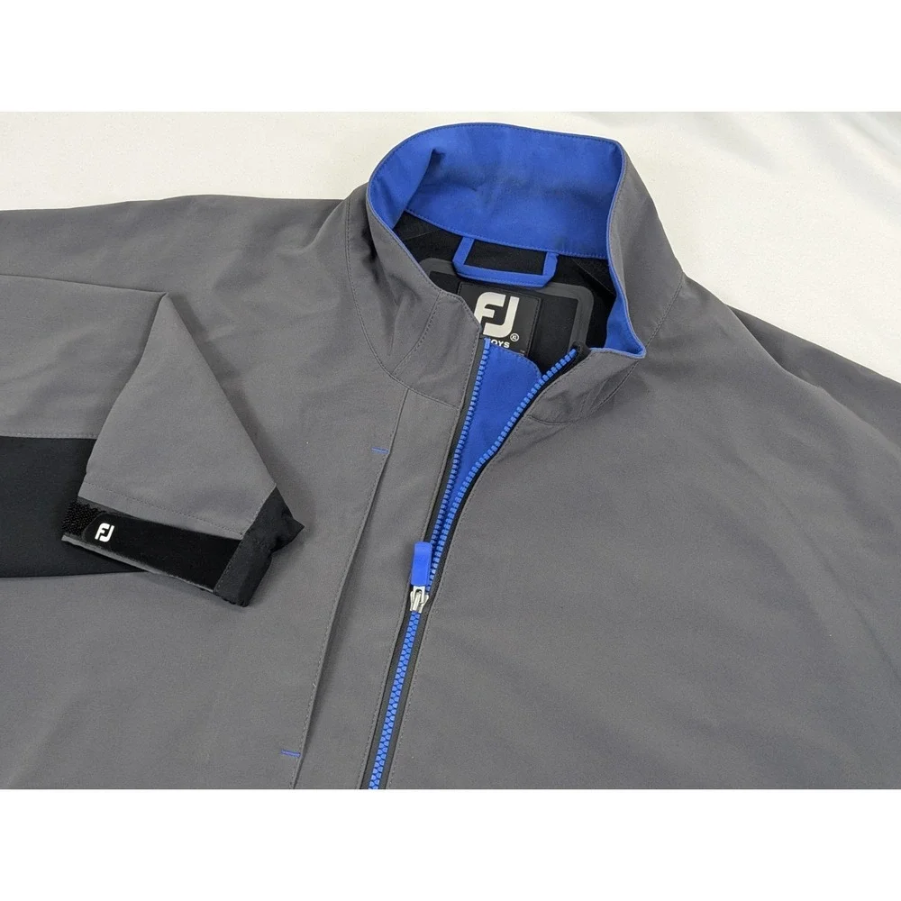aterproof Golf Rain JacketL Gray Blue